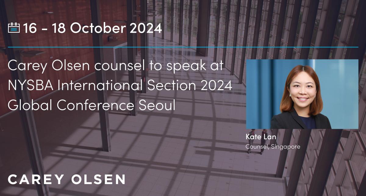 Carey Olsen counsel to speak at NYSBA